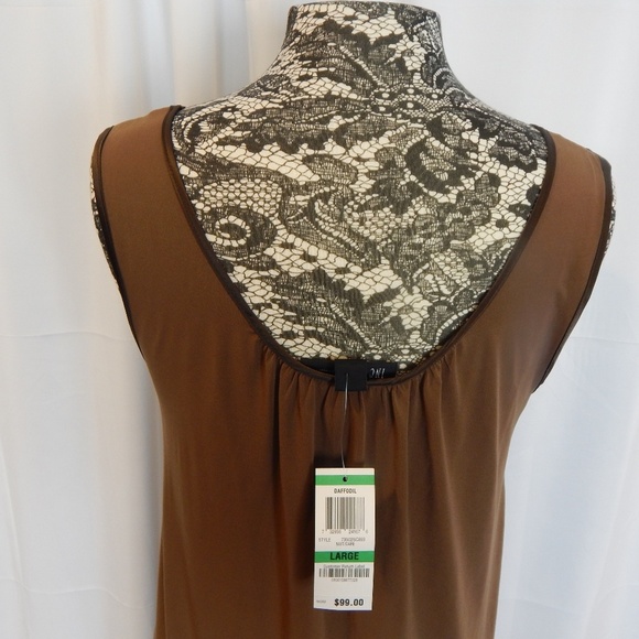 INC Brown Sleeveless Dress Size Large - Picture 4 of 4